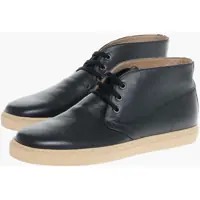 Ghete Cc Collection Leather Chukka Boots With Contrasting Sole Barbati