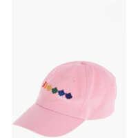 Caciuli Cotton Gabardine Rainbow Leaf Cap With Multicolor Detail Femei
