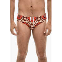 Slipi Floral Motif Slip Swimsuit Barbati