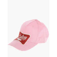 Caciuli Cotton Gabardine Cap With Contrasting Patch Barbati