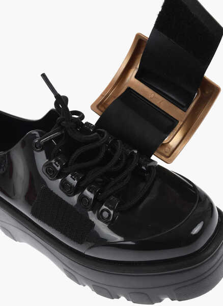 Pantofi Oxford Viktor & Rolf Melissa Rubber Buckle Up Derby Shoes Black Femei (BM 18190396) 4