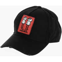 Caciuli Solid Color Twins Disquared Cap With Contrasting Detail Barbati