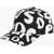 DSQUARED2 Printed Denim Baseball Cap Pop 80'S Black & White
