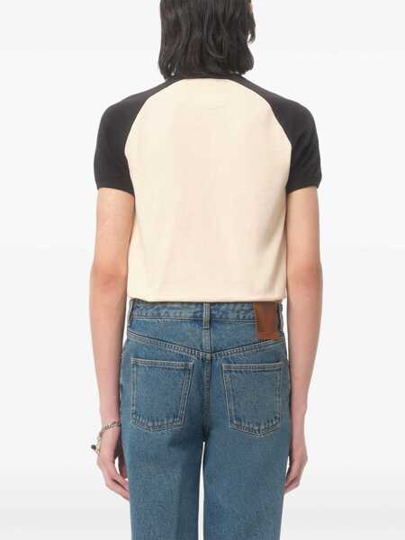 Tricouri Valentino Garavani Chez Valentino T-Shirt BURRO/NERO Barbati (BM 18190540) 4