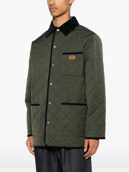 Jachete Valentino Garavani Logo quilted Jacket VERDE OLIVE Barbati (BM 18190546) 3