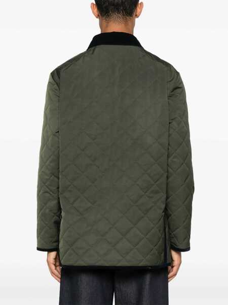 Jachete Valentino Garavani Logo quilted Jacket VERDE OLIVE Barbati (BM 18190546) 4