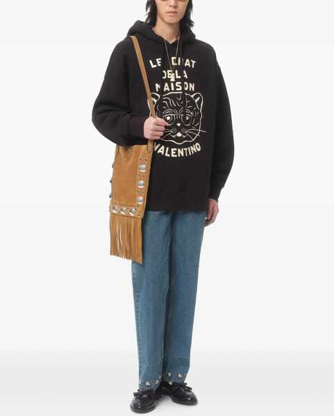 Bluze de trening Valentino Garavani Le Chat De La Maison Hoodie NERO/BURRO Barbati (BM 18190549) 2