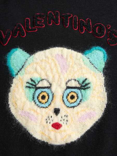 Pulovere Valentino Garavani Le Chat De La Maison Sweater NERO Barbati (BM 18190579) 3