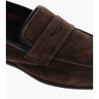 Mocasini CORNELIANI pentru Barbati - Mocasini CORNELIANI Solid Color Suede Penny Loafers Brown Barbati (BM 18190624) - B-mall.ro