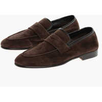 Mocasini Solid Color Suede Penny Loafers Barbati
