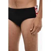 Slipi pentru Barbati - Slipi DSQUARED2 Slip Swimshorts With Logoed Contrasting Bands Black Barbati (BM 18190627) - B-mall.ro