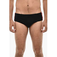 Slipi Slip Swimshorts With Logoed Contrasting Bands Barbati