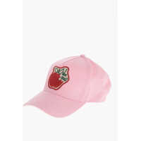Caciuli Solid Color Bite The Apple With Love Cap With Contrasting Pa Barbati