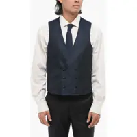 Veste costum Code Double -Brested Vest With Damasked Motif Barbati