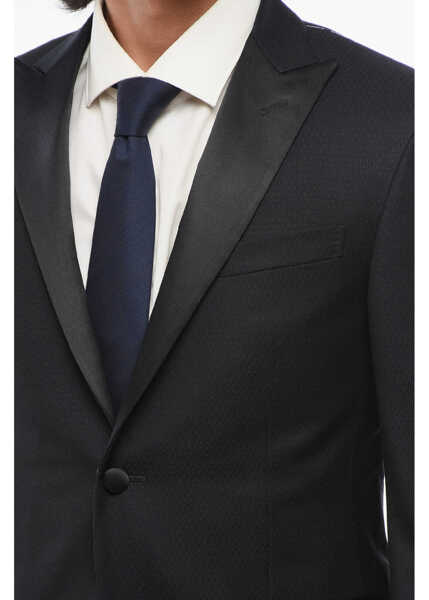 Sacouri CORNELIANI Virgin Wool Academy Cerimonia Blazer With Peak Lapel Blue Barbati (BM 18190837) 3