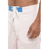 Sorturi de baie DSQUARED2 pentru Barbati - Sorturi de baie DSQUARED2 Logo Print Piranha Swim Shorts White Barbati (BM 18190840) - B-mall.ro