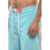 Sorturi de baie DSQUARED2 pentru Barbati - Sorturi de baie DSQUARED2 Maxi Swim Shorts With Tie Dye Print Light Blue Barbati (BM 18190846) - B-mall.ro