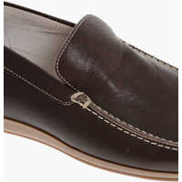 Mocasini CORNELIANI pentru Barbati - Mocasini CORNELIANI Squared Toe Leather Loafers Brown Barbati (BM 18190855) - B-mall.ro