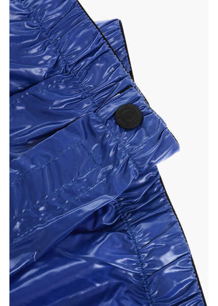 Accesorii de voiaj DSQUARED2 Solid Color Nylon Gaiters With Touch Strap Closure Blue Barbati (BM 18190861) 2