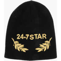 Caciuli Wool 24-7 Star Beanie With Contrasting Detail Barbati