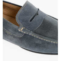 Mocasini CORNELIANI pentru Barbati - Mocasini CORNELIANI Id Solid Color Suede Penny Loafers Blue Barbati (BM 18190888) - B-mall.ro