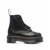 Bocanci Dr. Martens 'Sinclair' Black Leather Lace-Up Boots Femei