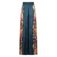 Pantaloni casual ZIMMERMANN Dama - Pantaloni casual ZIMMERMANN Zimmermann Ascension Linen Trousers BLUE Femei (BM 18193335) - B-mall.ro