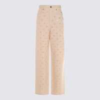 Blugi Self-Portrait Cream Jeans Femei