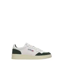 Sneakers Autry Sneakers Medalist Low Man White And Bottle Green Barbati
