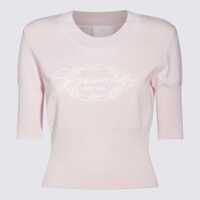 Pulovere Givenchy Pink Cotton Knitwear Femei