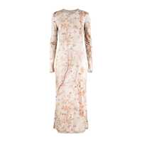 Rochii Pierre-Louis Mascia Silk Dress With Delicate Floral Pattern Print Femei