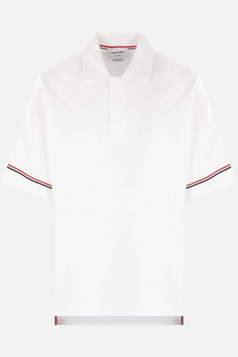 Camasi Thom Browne Thom Browne T-Shirts And Polos WHITE Barbati (BM 18197328) 1