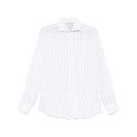 Camasi Brunello Cucinelli Striped Linen Shirt Barbati