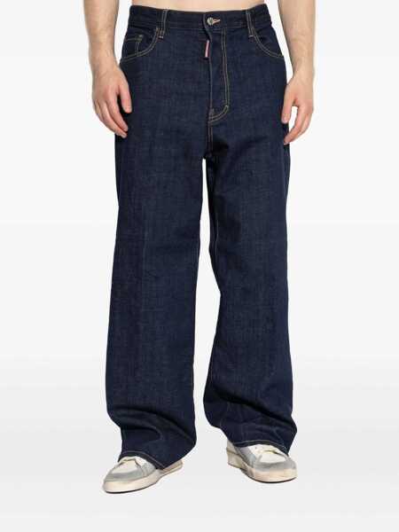 Blugi DSQUARED2 DSQUARED2 Blue Wide Leg Jeans BLUE Barbati (BM 18197790) 3