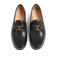 Mocasini Valentino Garavani pentru Barbati - Mocasini Valentino Garavani Valentino Garavani Vlogo Signature Leather Loafers Black Barbati (BM 18198252) - B-mall.ro