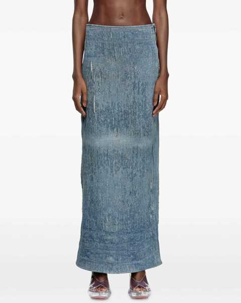 Fuste casual Diesel De-Megan-Fsg Long Skirt DENIM Femei (BM 18198502) 3