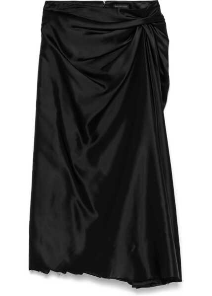 Fuste casual Balenciaga Draped Skirt BLACK Femei (BM 18198547) 1