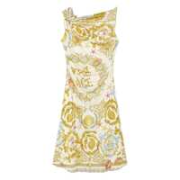 Rochii 'Underwater Barocco' Multicolor Sleeveless Dress With Tie Detail On The Sleeve And All-Over Barocco Motif In Viscose Woman Femei