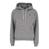 Bluze de trening Grey Hoodie With Drawstring Hood And Pony Embroidery On The Front In Cotton Blend Woman Femei