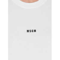 Tricouri MSGM Dama - Tricouri MSGM Msgm White T-Shirt With Msgm Logo WHITE Femei (BM 18199902) - B-mall.ro