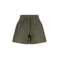 Pantaloni casual 120% LINO Dama - Pantaloni casual 120 LINO 120 Lino Linen Shorts GREEN Femei (BM 18200217) - B-mall.ro