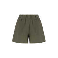 Pantaloni casual 120% Lino Linen Shorts Femei