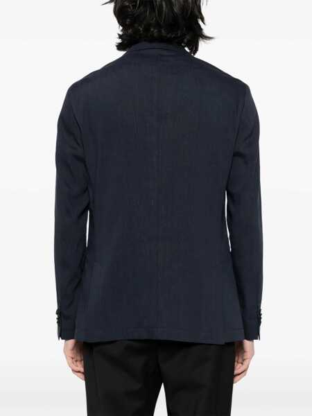 Costume Hugo Boss Boss Single-Breasted Two-Button Jacket BLUE Barbati (BM 18200670) 4