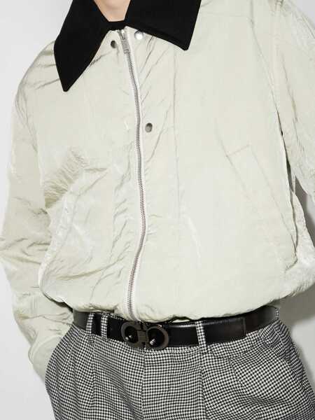 Curele Salvatore Ferragamo Salvatore Ferragamo Gancini Reversible Leather Belt Black Barbati (BM 18201051) 2