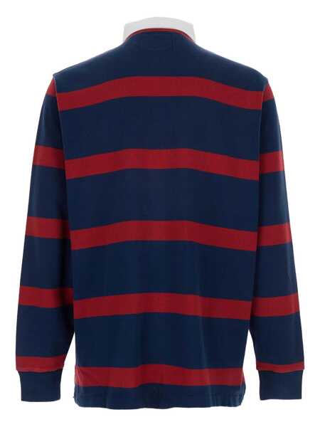 Tricouri Polo Ralph Lauren Rugby Multicolor Polo Shirt With Logo Embroidery On The Front And All-Over Striped Motif In Cotton Man MULTICOLOR Barbati (BM 18201129) 2