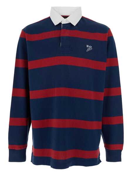 Tricouri Polo Ralph Lauren Rugby Multicolor Polo Shirt With Logo Embroidery On The Front And All-Over Striped Motif In Cotton Man MULTICOLOR Barbati (BM 18201129) 1