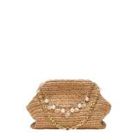 Genti de mana Self-Portrait Raffia Charm Crossbody Bag Femei