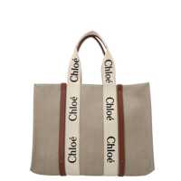 Genti de mana Chloé 'Woody' Large Shopping Bag Femei