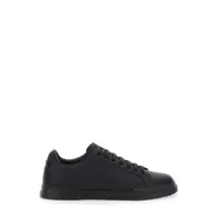 Sneakers 'Portofino Light' Black Sneakers With Logo Patch On The Tongue And Tonal Logo Lettering On The Heel In Leather Man Barbati