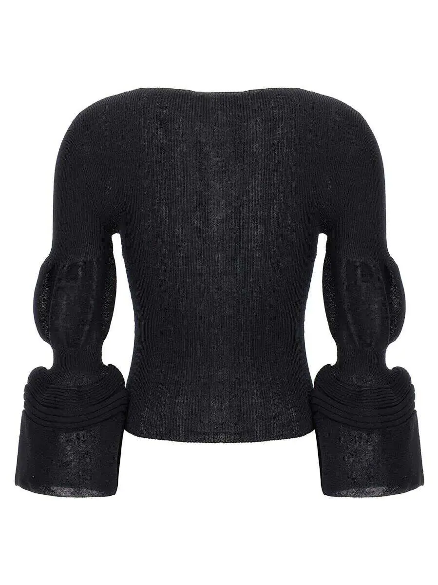 Topuri Issey Miyake Issey Miyake Assemblage Branch Top  Black Femei (BM 18203343) 2